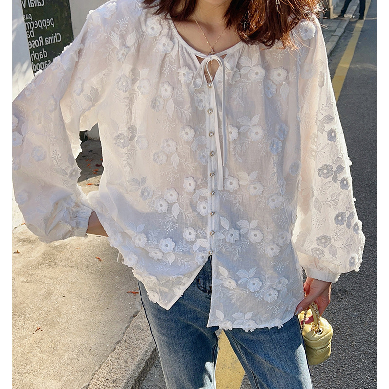 Embroidery Origin - Women 3D Floral Embroidery Tie V