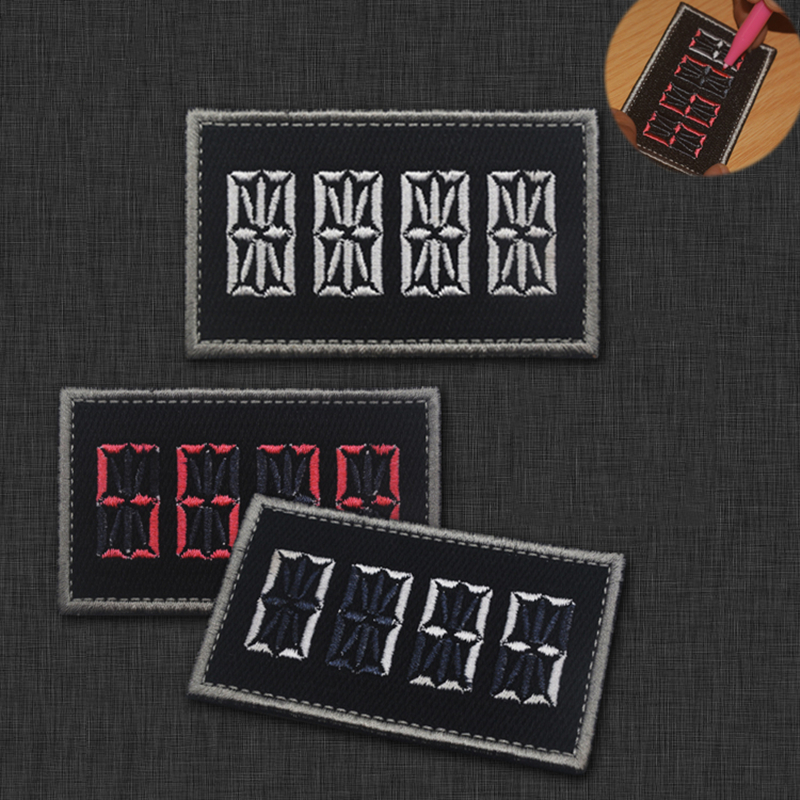 Embroidery Ideas For Bags - Marker Scribble Numbers Letters Embroidery Patches