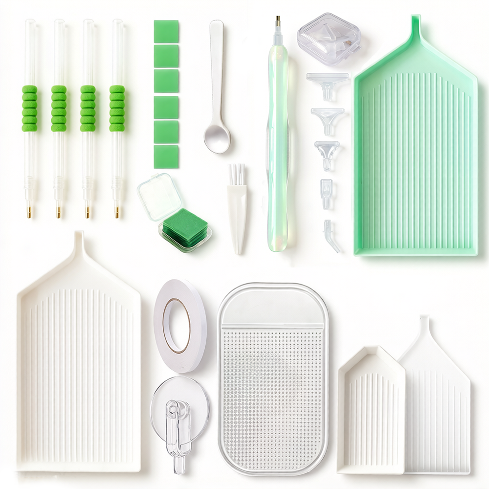 Embroidery Kit Starter - Diamond Painting Accessories Kit with Multi-Drill