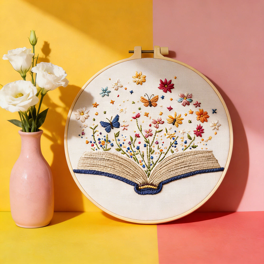 Embroidery Ideas For Bags - Embroidery Flower DIY Cross Stitch Kits