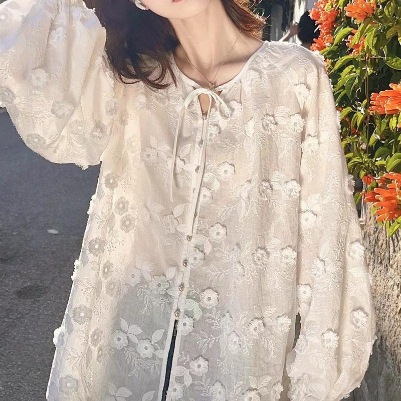 Women 3D Floral Embroidery Tie - Embroidery Origin recensie en prijs