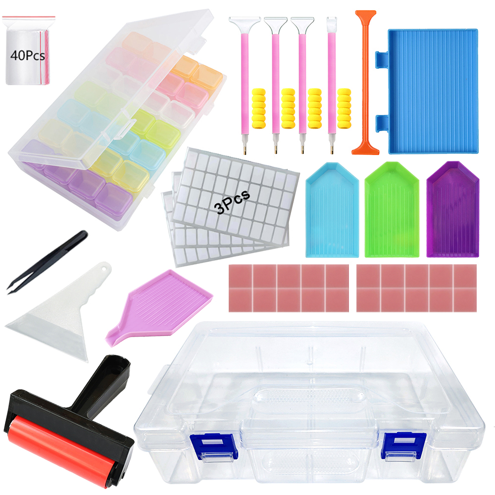 Diamond Painting Tools Kit wit - Embroidery Kit Starter recensie en prijs