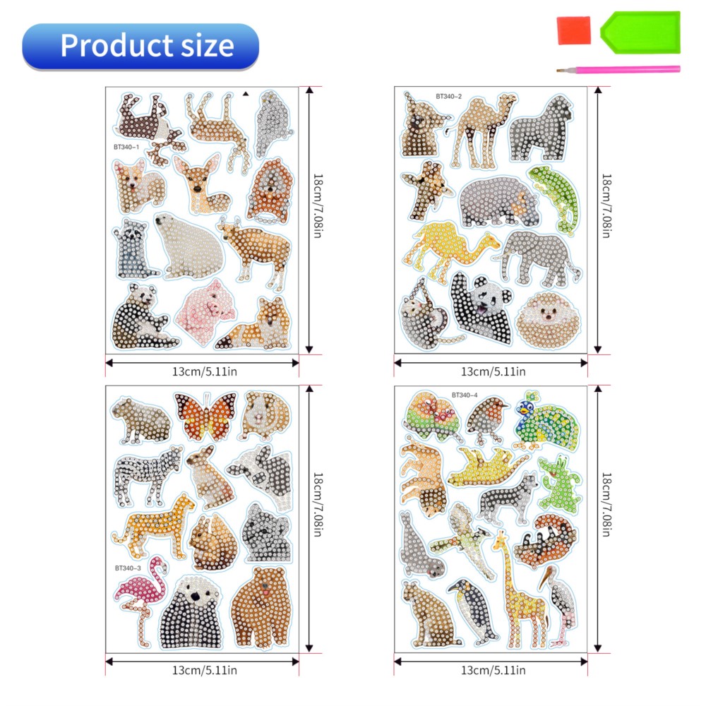 Cartoon Animal Diamond Paintin - Embroidery Ideas For Bags recensie en prijs