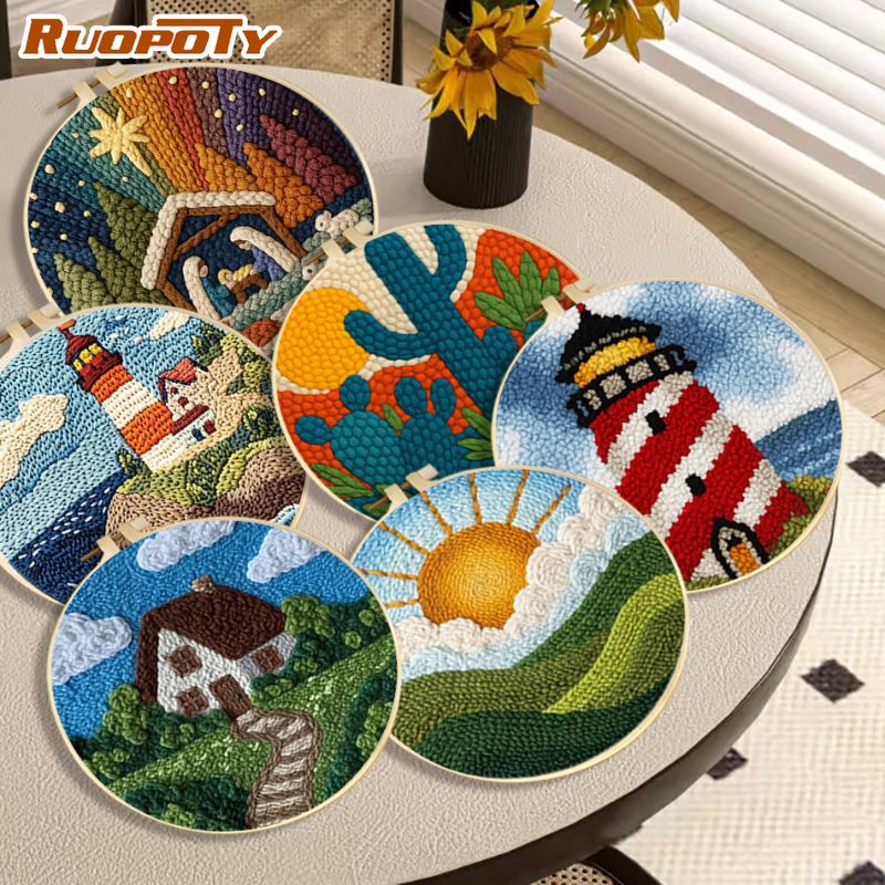 RUOPOTY Lighthouse Diy Needle  - Embroidery Ideas For Bags recensie en prijs
