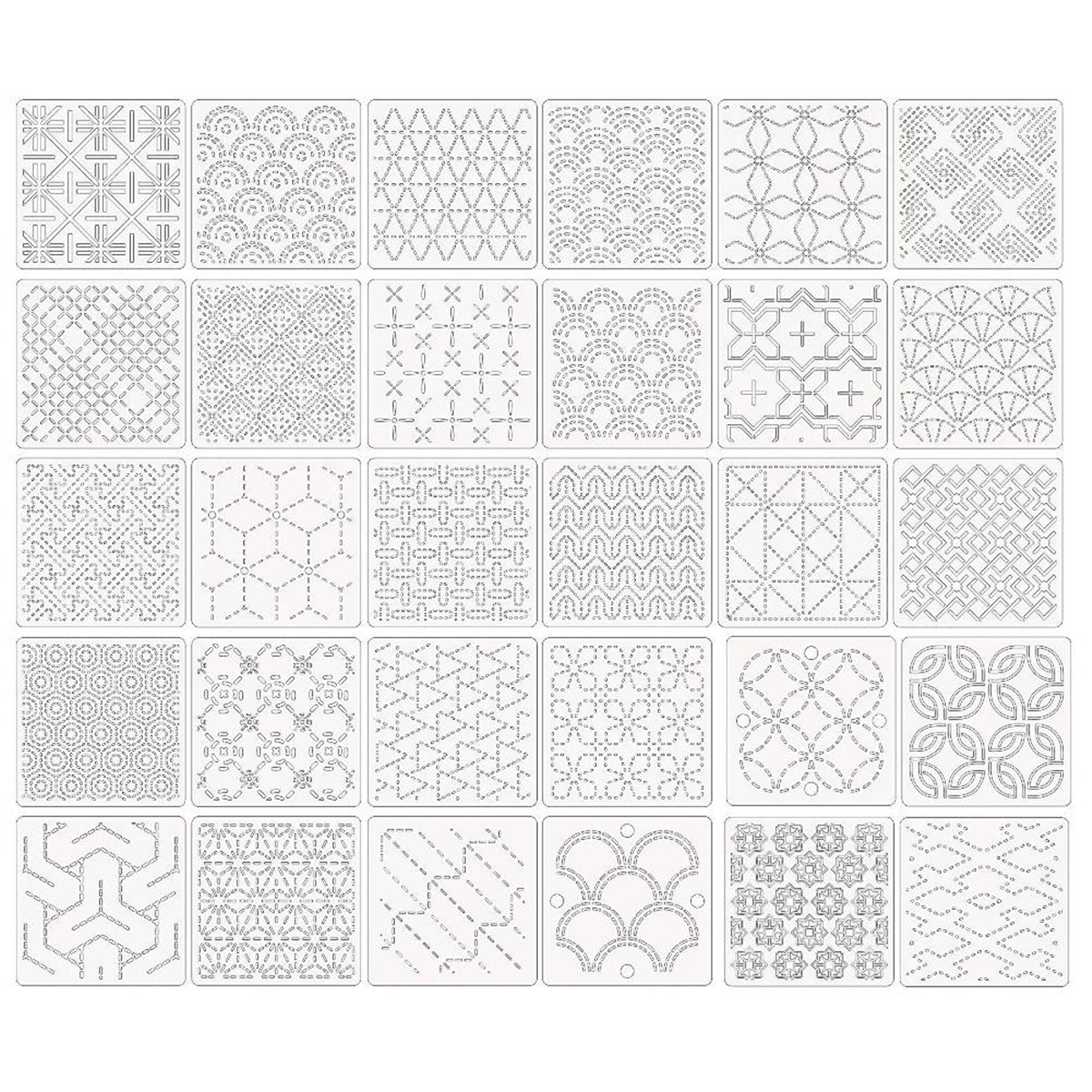 30 Pcs Spike Template Stencil  - Embroidery X Pattern recensie en prijs
