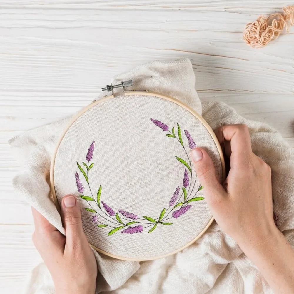 4 Sheets Lavender Flower Butte - Embroidery Cloth recensie en prijs