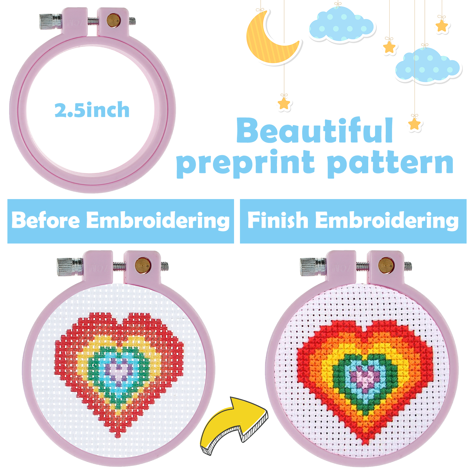6Pcs Embroidery Beginner Kits  - Embroidery Removal Tool recensie en prijs