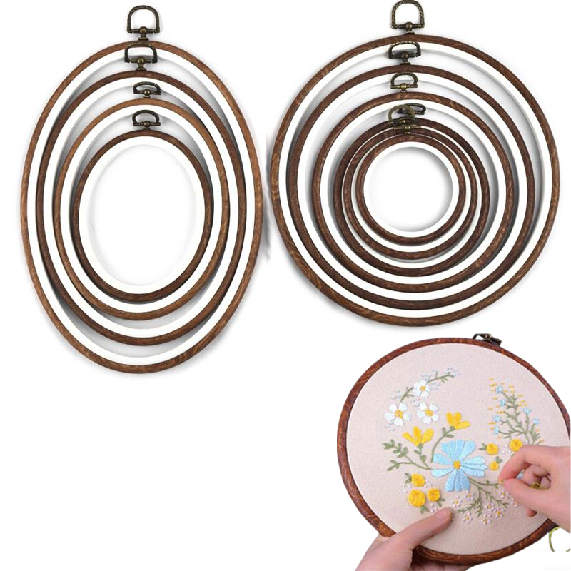 10PCS Sewing Tool Round Oval I - Embroidery Hoop Plastic recensie en prijs