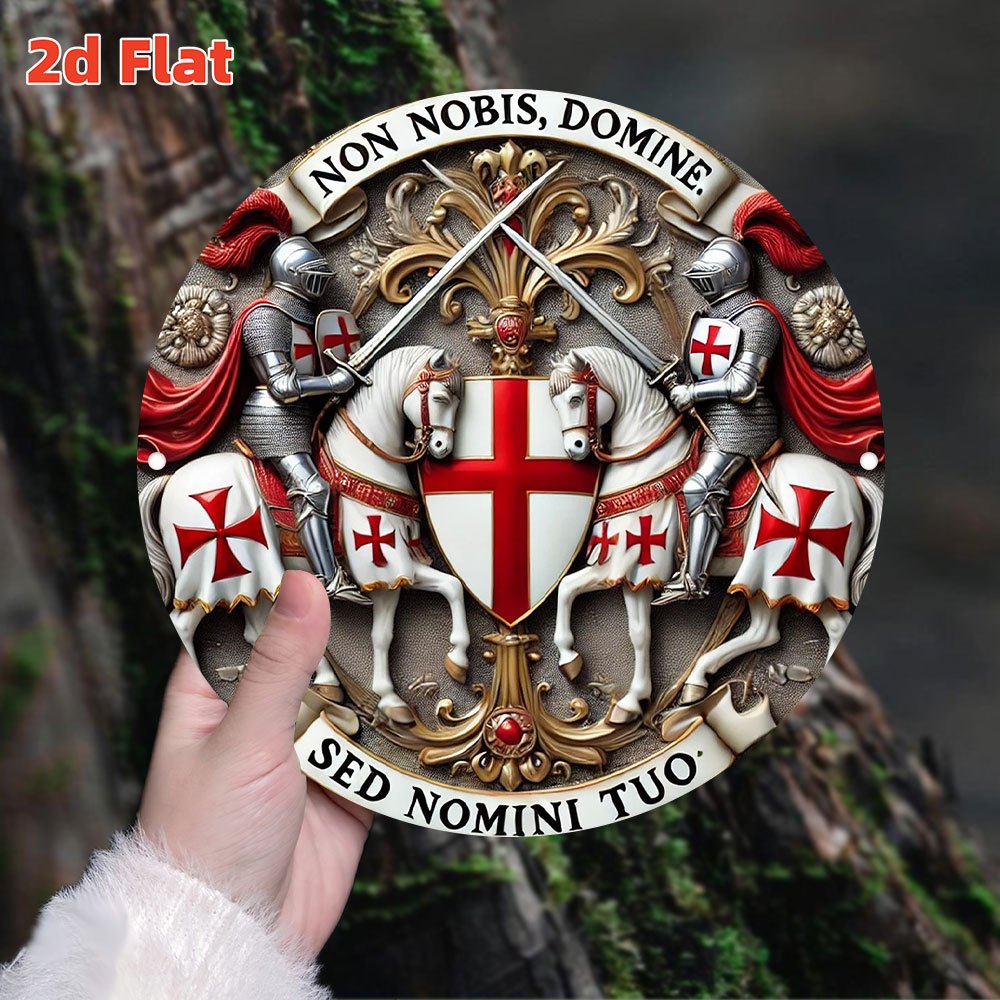 2D Flat Medieval Templar Knigh - Embroidery Garden recensie en prijs