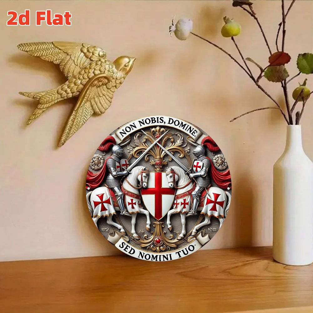2D Flat Medieval Templar Knigh - Embroidery Garden recensie en prijs