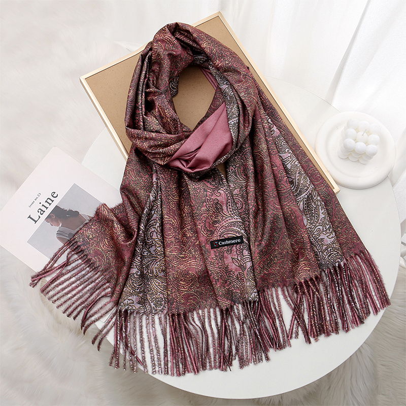 Luxury Paisley Pashmina Shawl  - Embroidery Hijab recensie en prijs