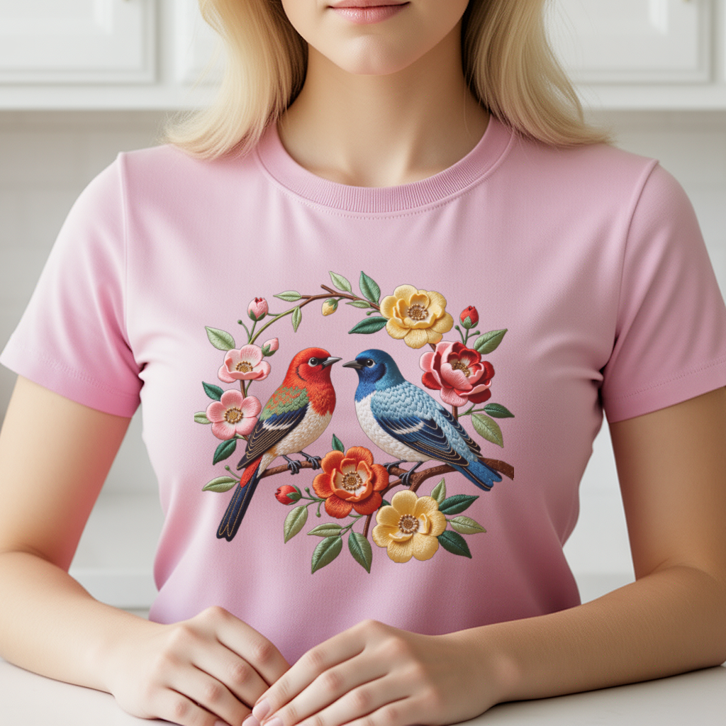 1 Piece of Bird Pattern Clothi - Embroidery Free Pattern recensie en prijs