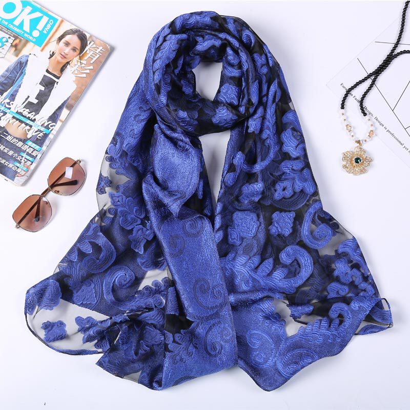 Hot Selling 180*70 Organza Sil - Embroidery Hijab recensie en prijs