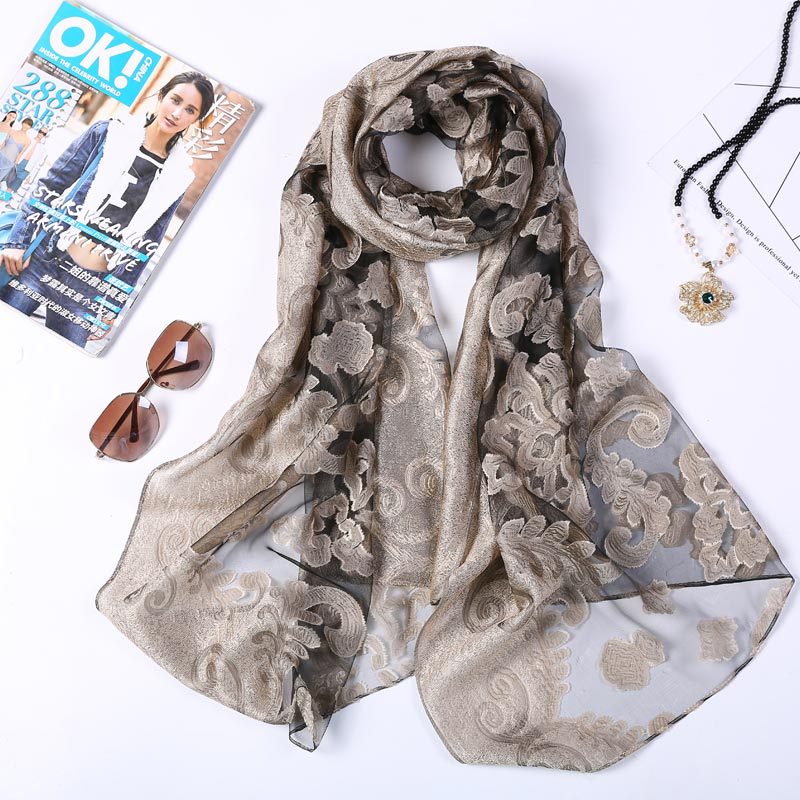 Hot Selling 180*70 Organza Sil - Embroidery Hijab recensie en prijs