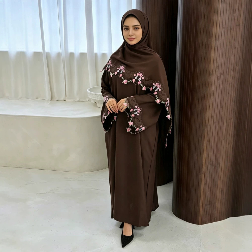 Eid Dress Women Muslim Abaya P - Embroidery Hijab recensie en prijs