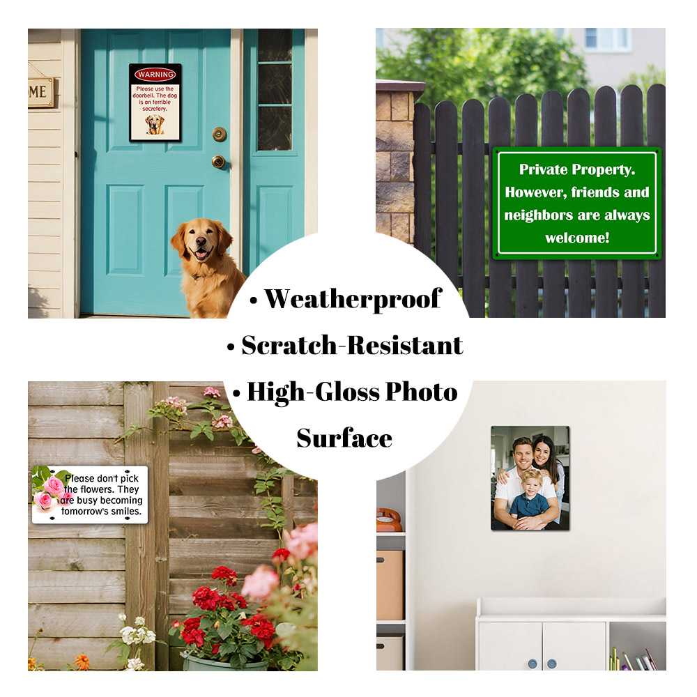 Custom Aluminum Sign Personali - Embroidery Garden recensie en prijs
