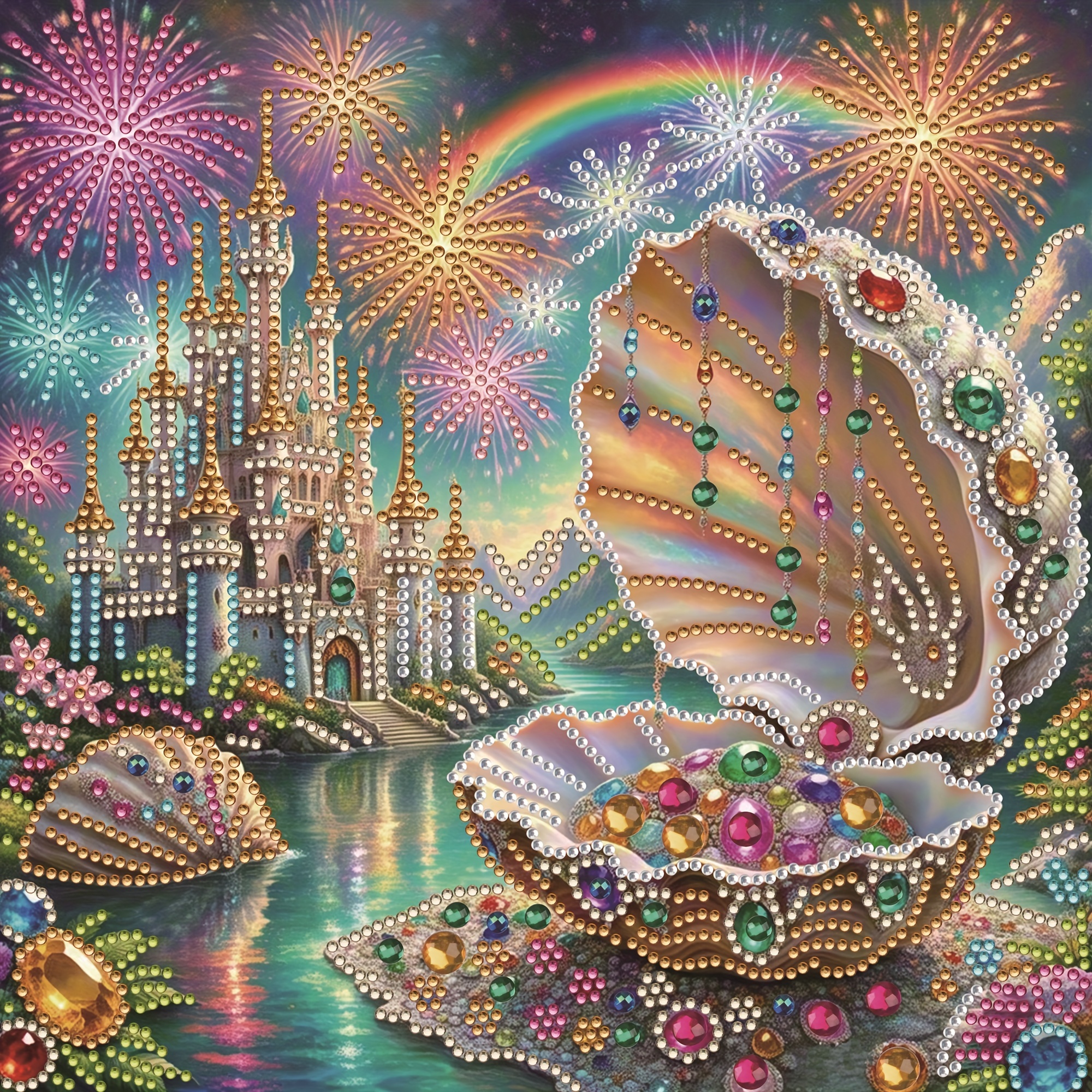 1pc - Shell Pattern Diamond Pa - Embroidery Free Pattern recensie en prijs