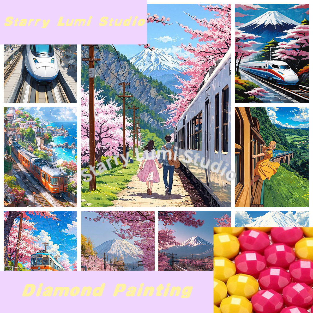 Japan Shinkansen 5D Diamond Pa - Embroidery Free Pattern recensie en prijs