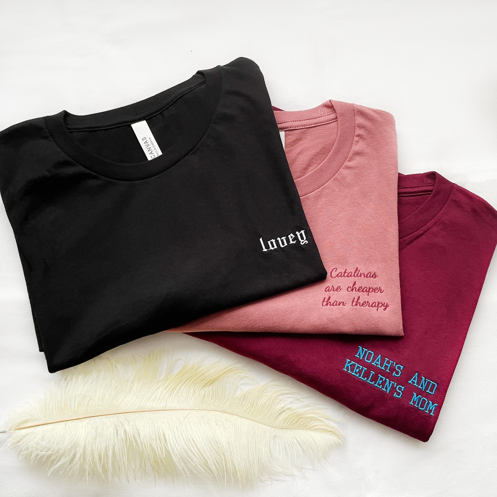 Custom Embroidered Name Logo T - Embroidery Name Designs recensie en prijs