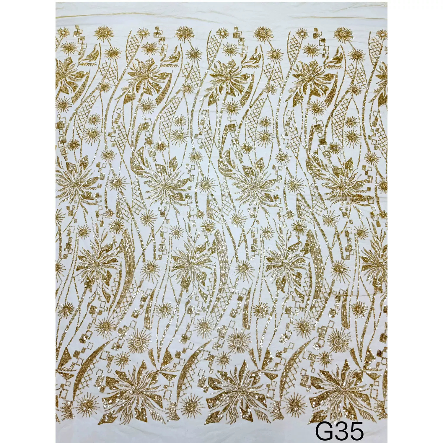 1yard soft Lace fabric Geometr - Embroidery Free Pattern recensie en prijs