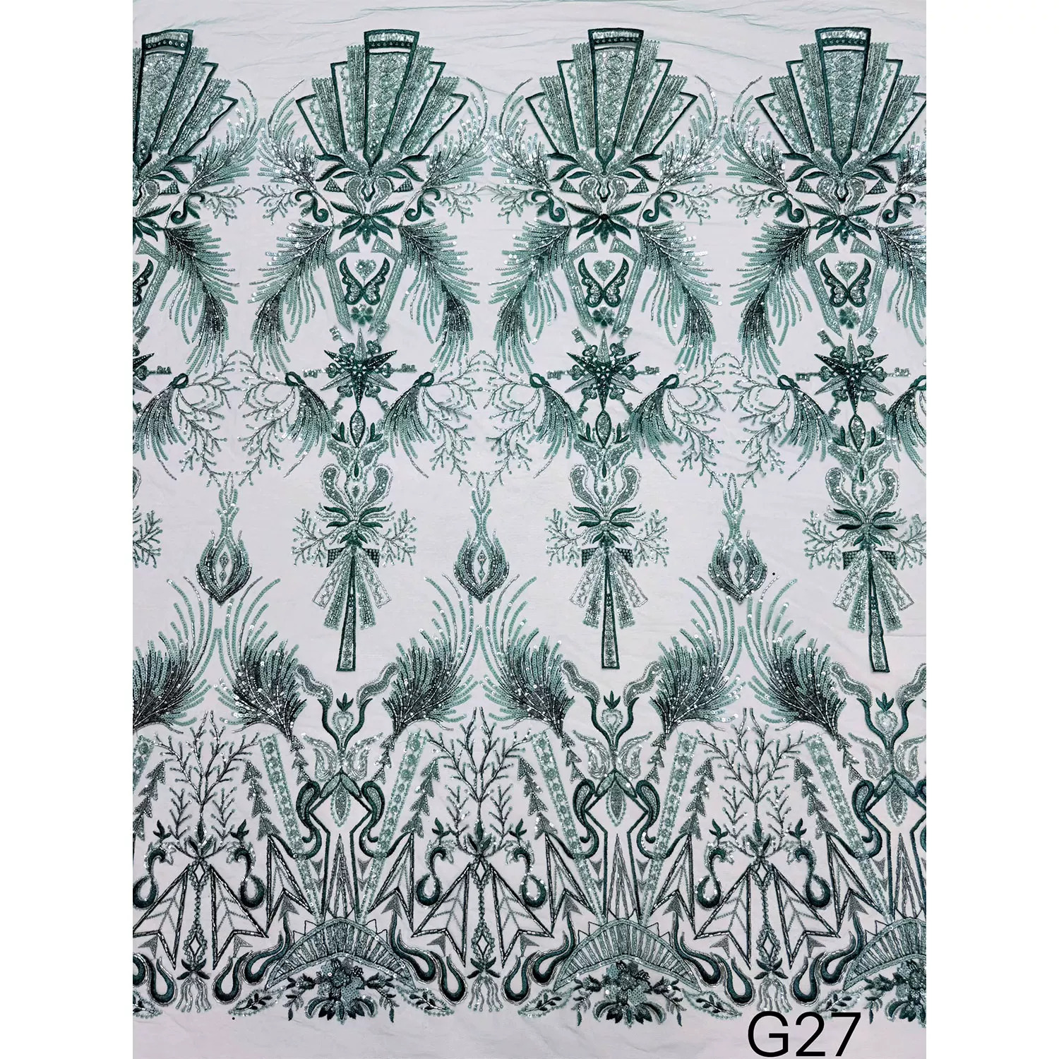 1yard soft Lace fabric Geometr - Embroidery Free Pattern recensie en prijs