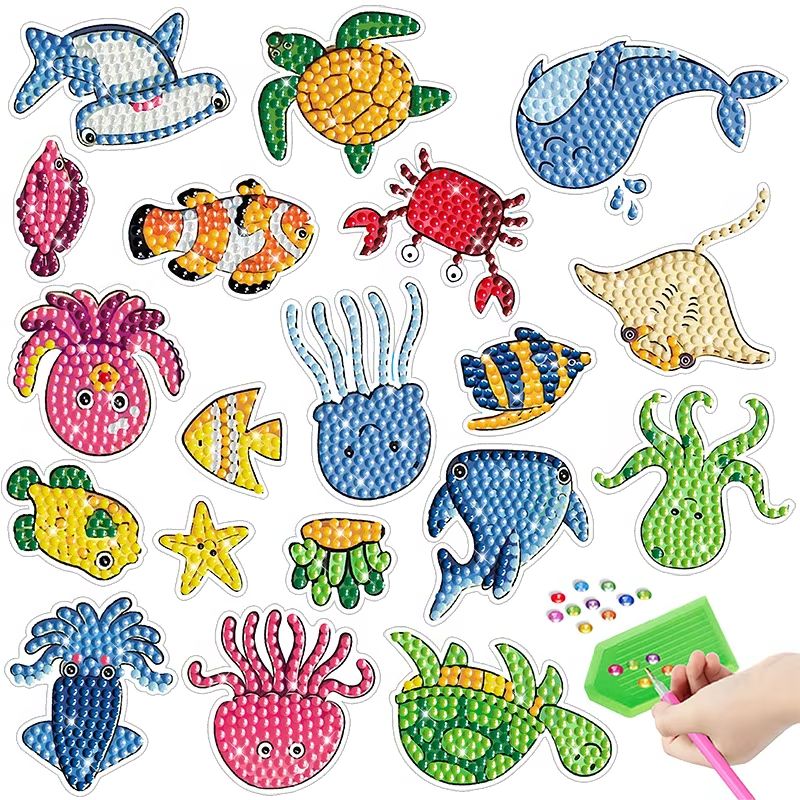Cartoon Marine Animal Diamond  - Embroidery Ideas For Bags recensie en prijs