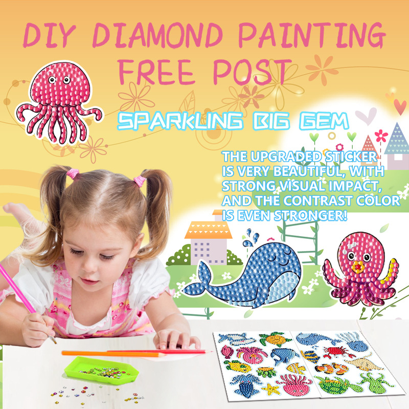 Cartoon Marine Animal Diamond  - Embroidery Ideas For Bags recensie en prijs
