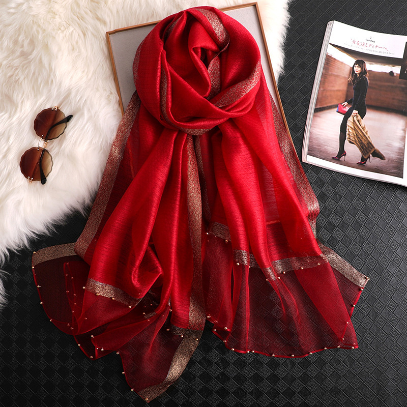 2024 Luxury 100% Silk Shawl Sc - Embroidery Hijab recensie en prijs