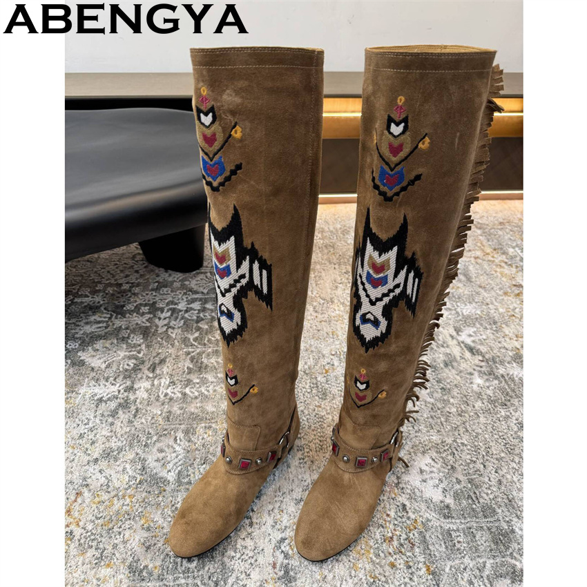 ABENGYA 2026 Winter New Knee H - Embroidery Yes recensie en prijs