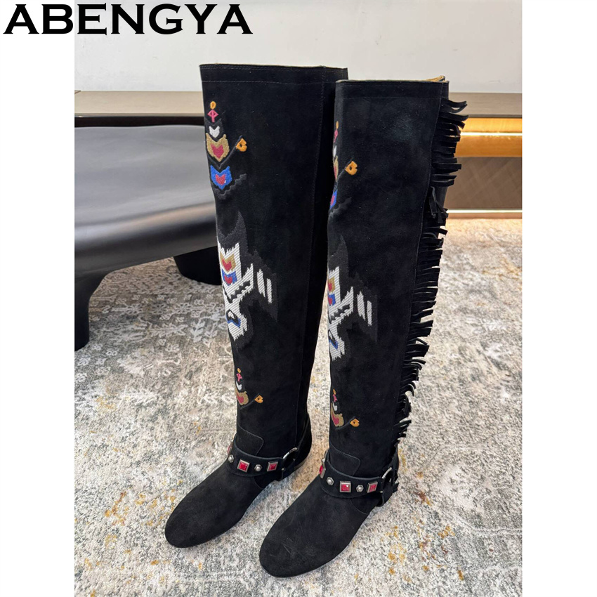 ABENGYA 2026 Winter New Knee H - Embroidery Yes recensie en prijs