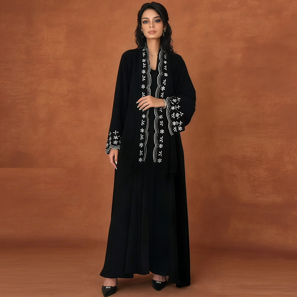 Ramadan Embroidery Cardigan Mo - Embroidery Hijab recensie en prijs