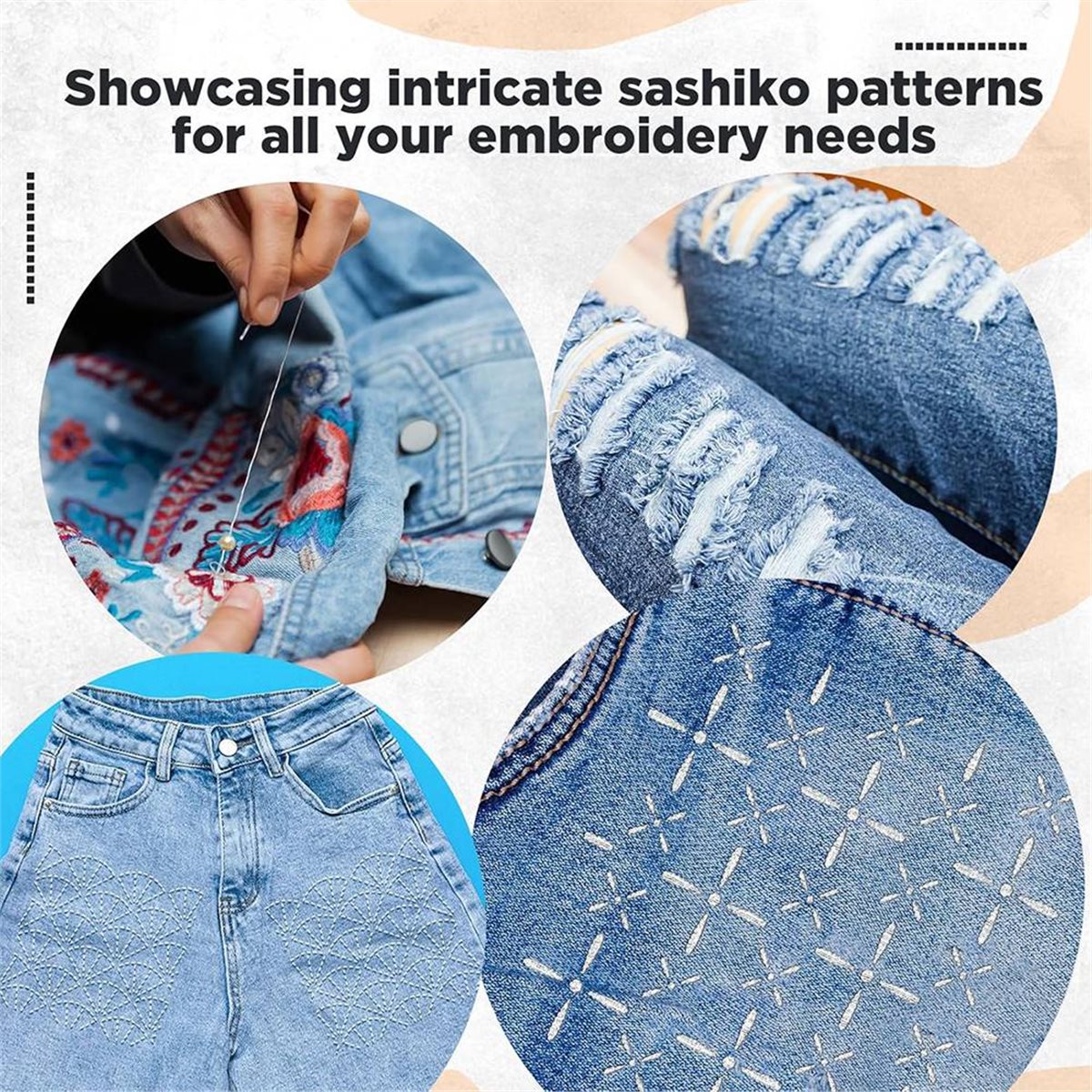 New Supplies 30 Pcs Spike Temp - Embroidery X Pattern recensie en prijs