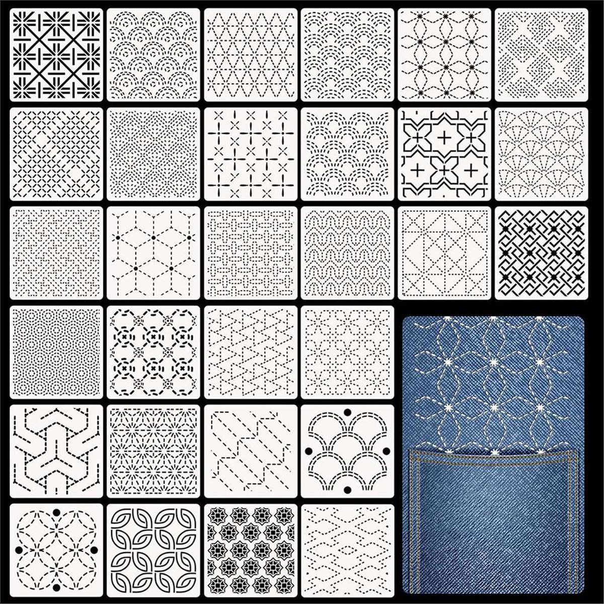 New Supplies 30 Pcs Spike Temp - Embroidery X Pattern recensie en prijs