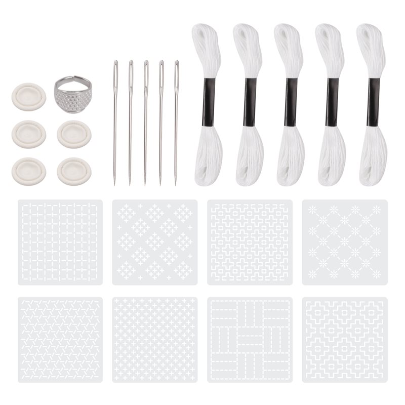 2025 Trend Sashiko-Stencil Kit - Embroidery X Pattern recensie en prijs