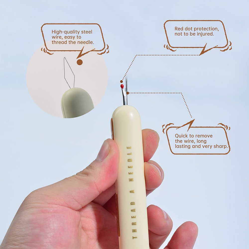 2 in 1 Needle Threader Seam Ri - Embroidery Removal Tool recensie en prijs