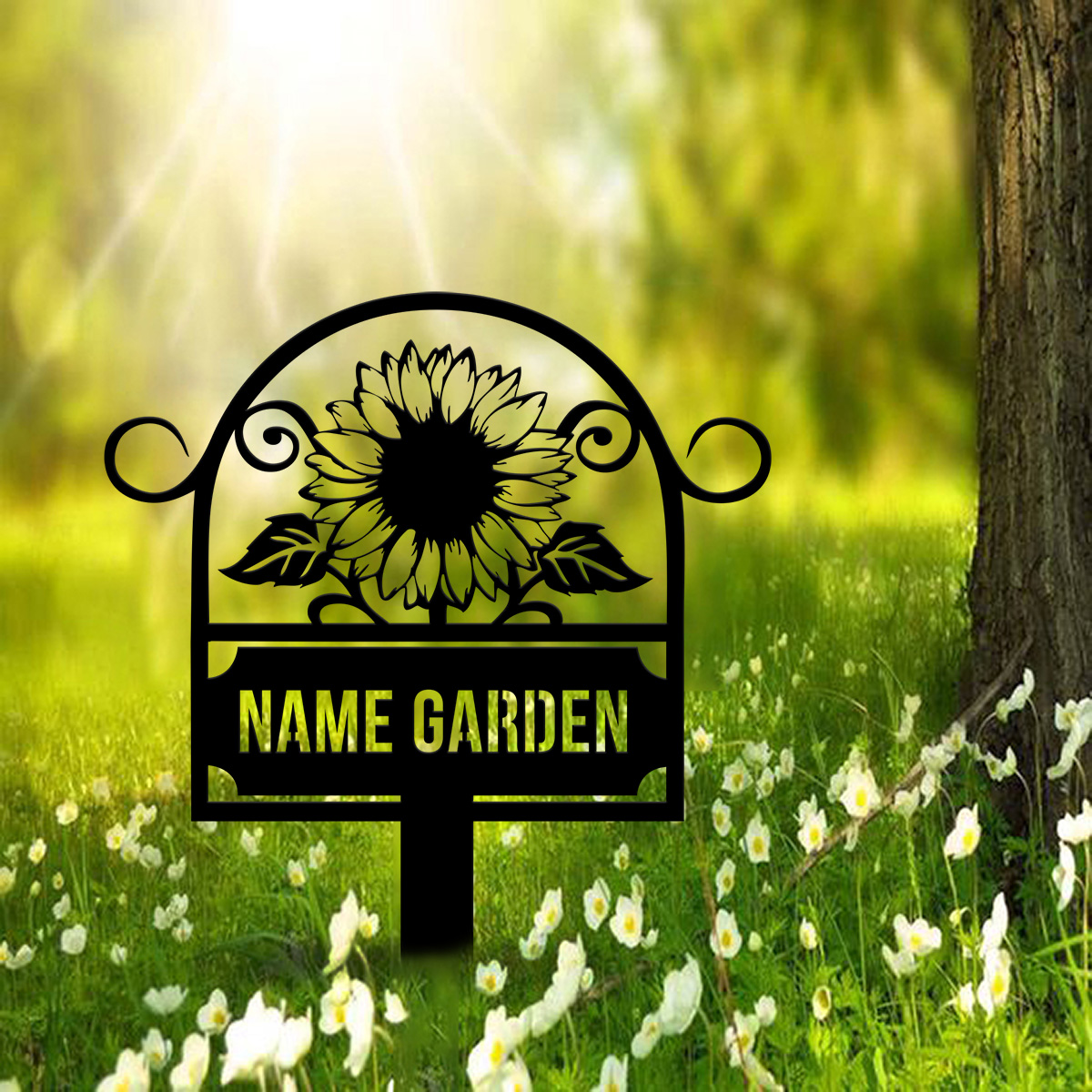 Custom Metal Garden Sign, SunF - Embroidery Garden recensie en prijs