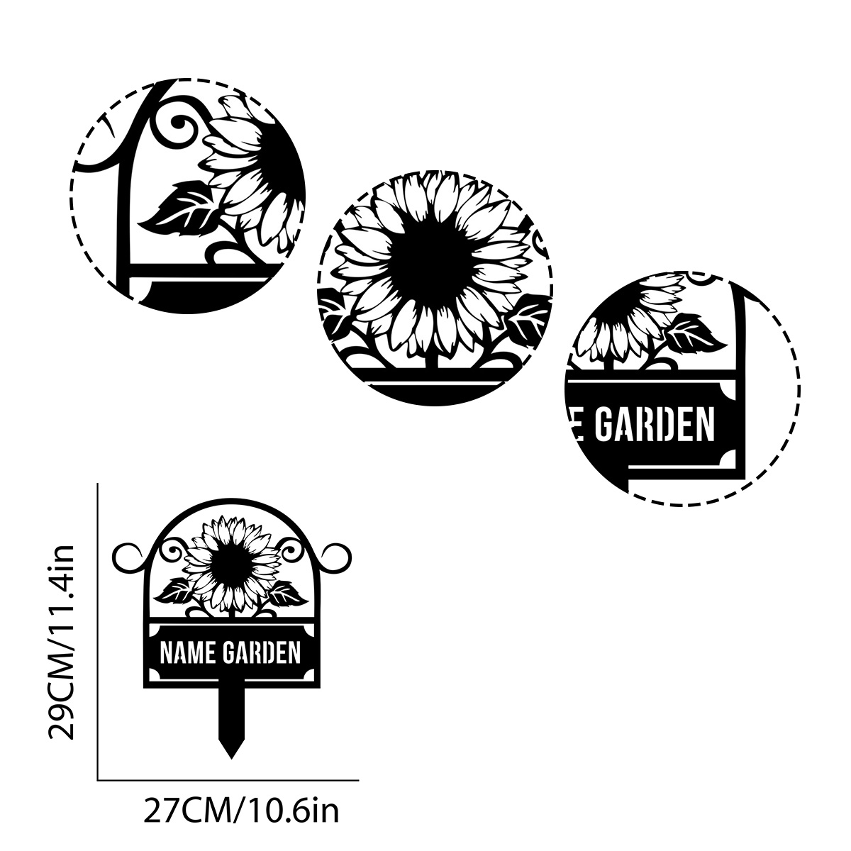 Custom Metal Garden Sign, SunF - Embroidery Garden recensie en prijs