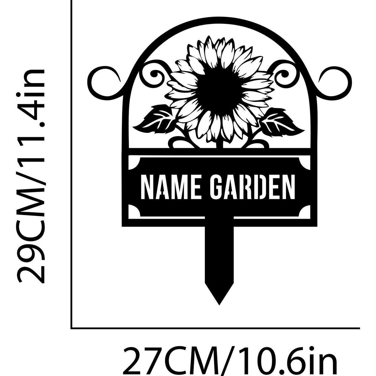 Custom Metal Garden Sign, SunF - Embroidery Garden recensie en prijs