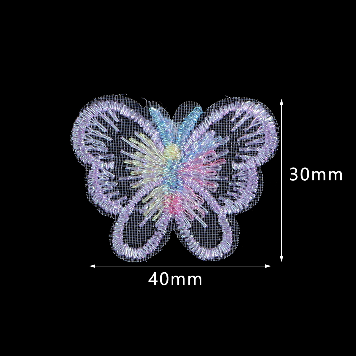 20Pcs 3X4CM Butterfly Cloth Pa - Embroidery Cloth recensie en prijs