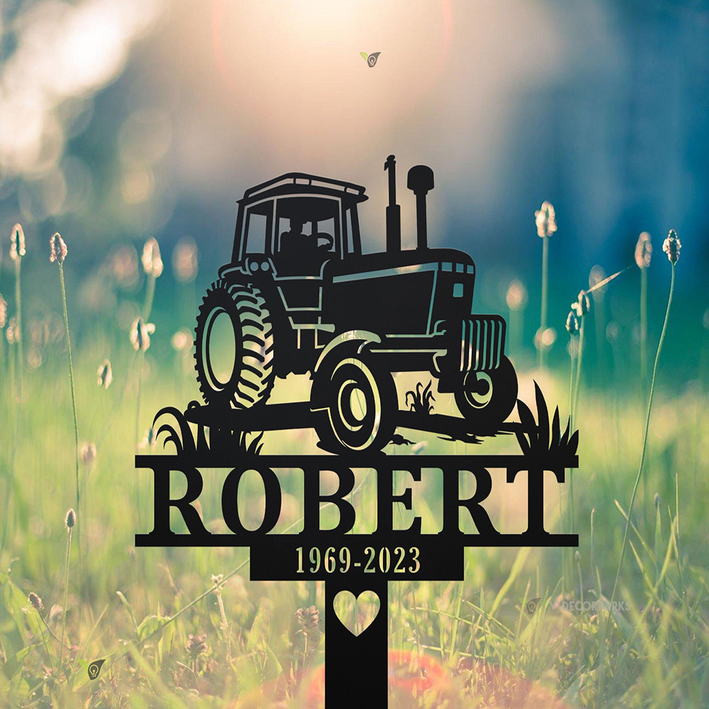 Custom Farmer Memorial Metal S - Embroidery Garden recensie en prijs