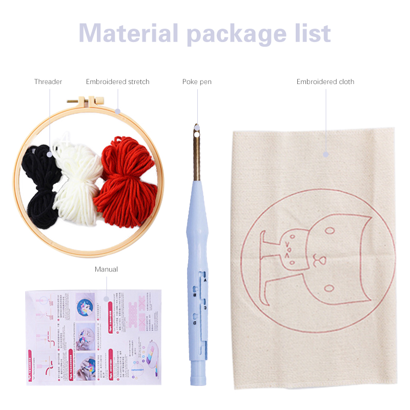Hedgehog pattern Punch Needle  - Embroidery Ideas For Bags recensie en prijs