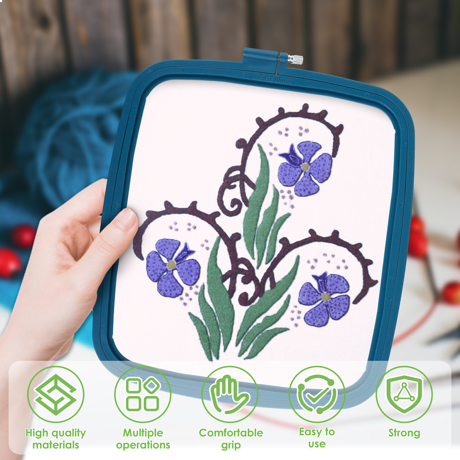 4/5Pcs Square Embroidery Hoops - Embroidery Hoop Plastic recensie en prijs