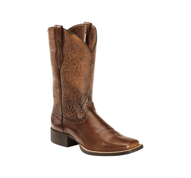 Men's Brown Leather Cowboy Boo - Embroidery Free Pattern recensie en prijs
