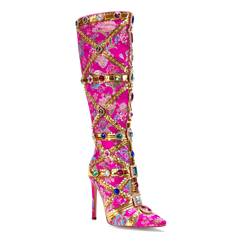Multicolor Gemstone Gold Trim  - Embroidery Yes recensie en prijs