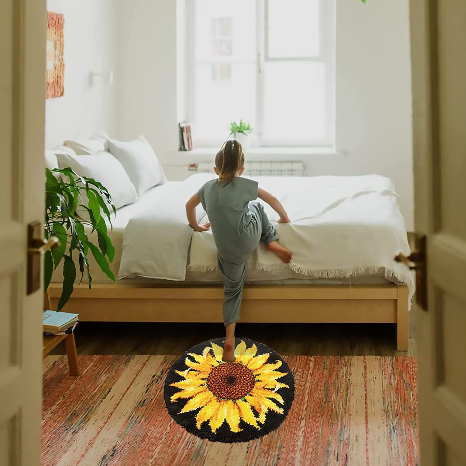 Latch Hook Rug Kit, Sunflower  - Embroidery X Pattern recensie en prijs