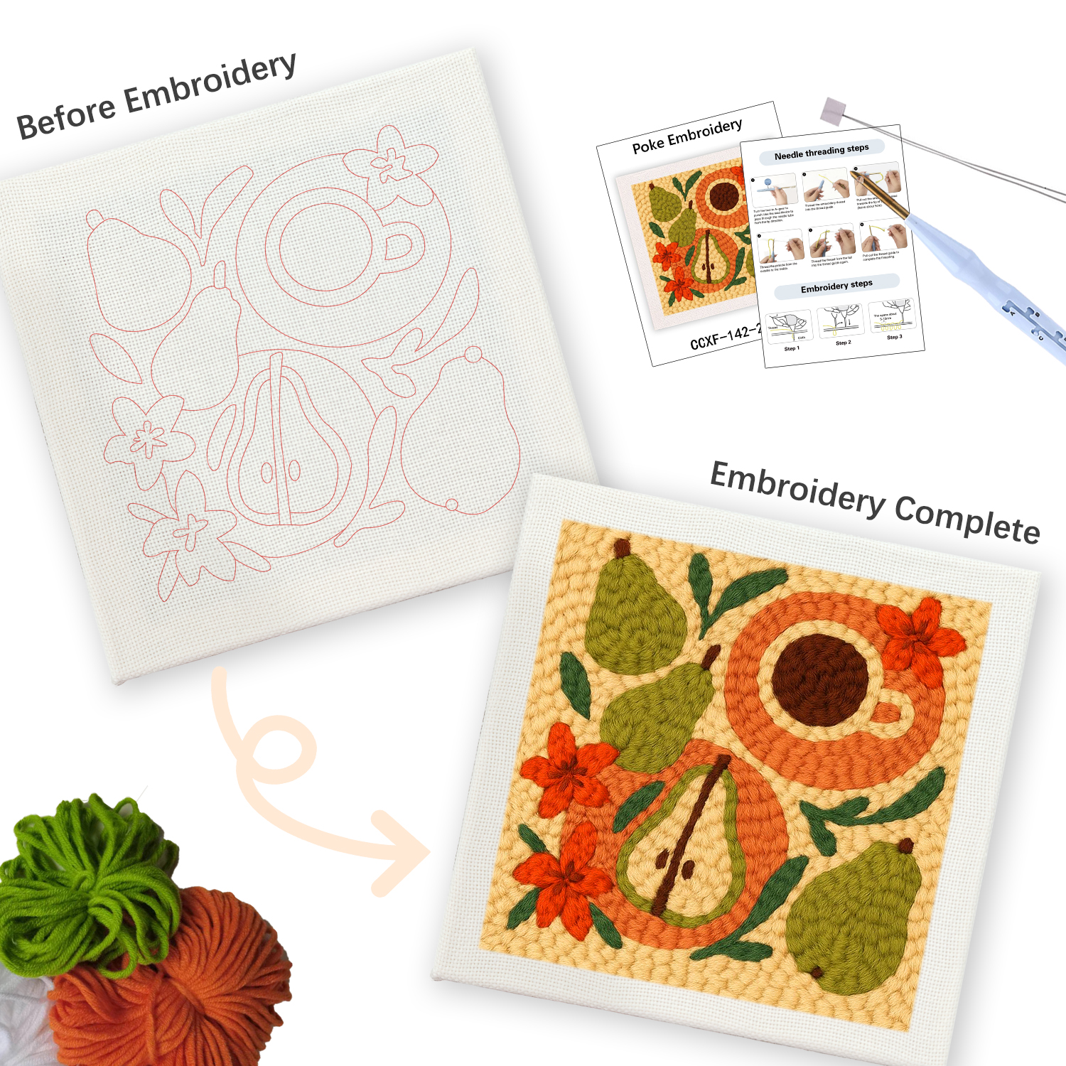 RUOPOTY Framed Colorful Butter - Embroidery Ideas For Bags recensie en prijs