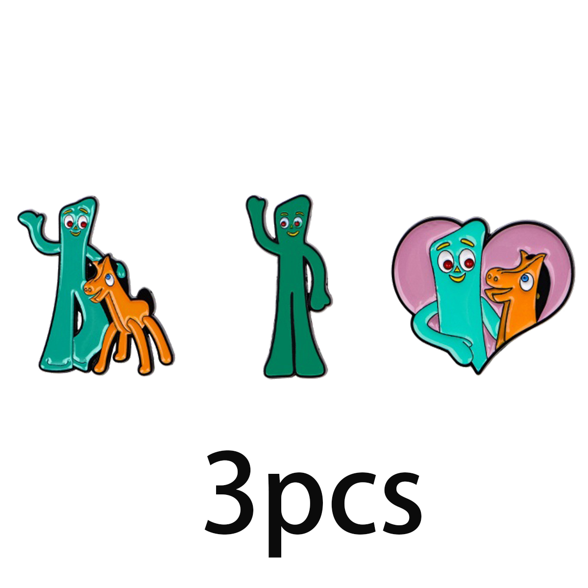 Cute Retro Character Enamel Pi - Embroidery Horse recensie en prijs