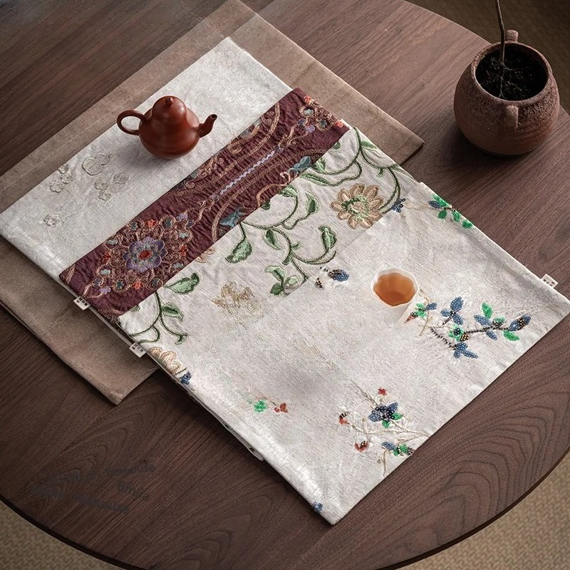 Brocade Embroidery Fabrics Tea - Embroidery Cloth recensie en prijs