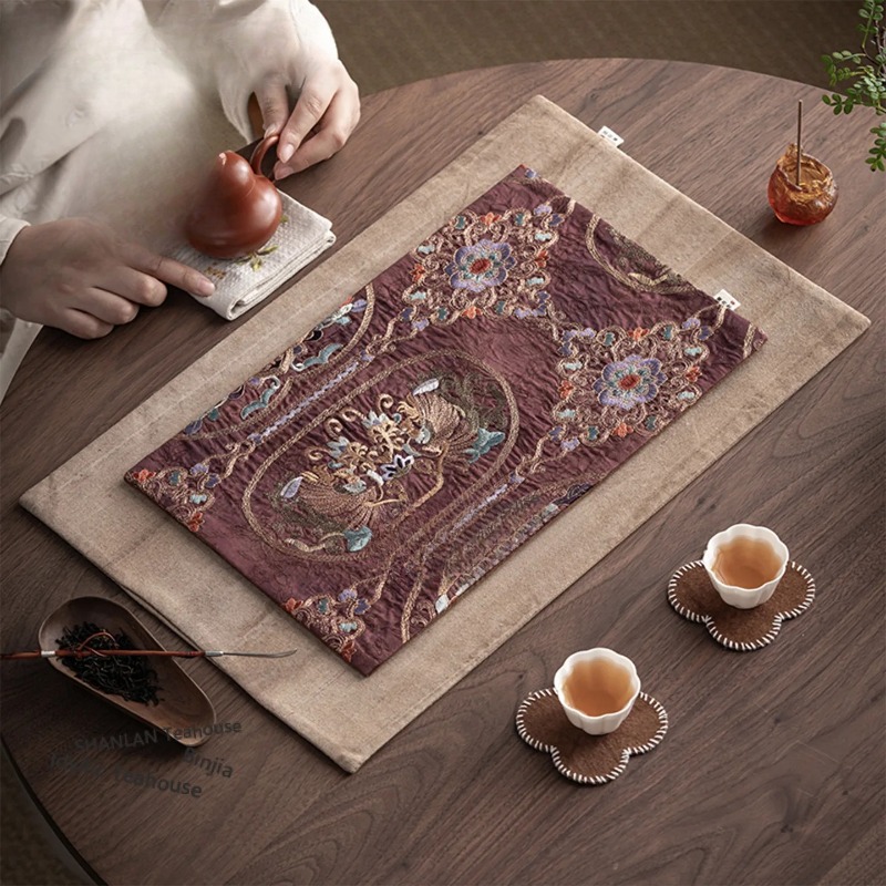 Brocade Embroidery Fabrics Tea - Embroidery Cloth recensie en prijs