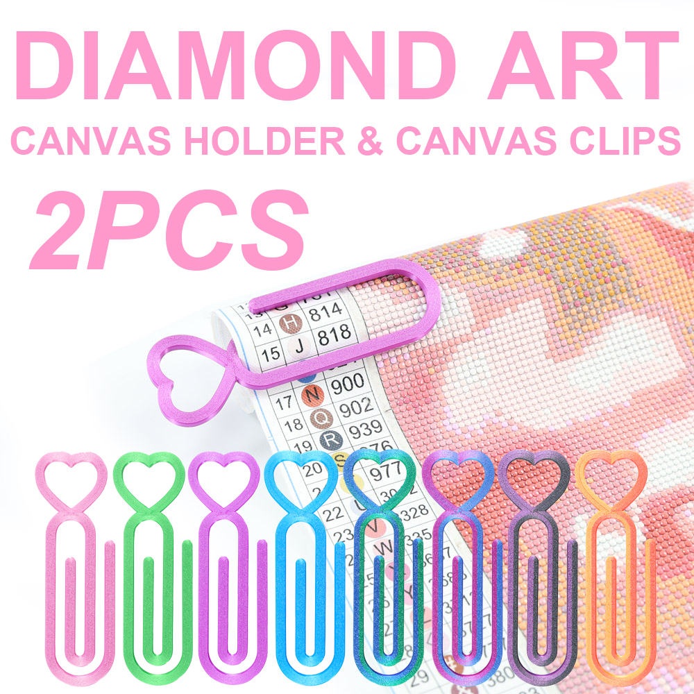 2pcs Diamond Painting Canvas C - Embroidery Hoop Plastic recensie en prijs